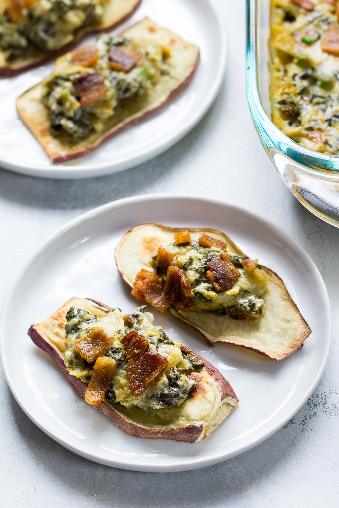CREAMY BAKED SPINACH ARTICHOKE DIP {PALEO & WHOLE30}