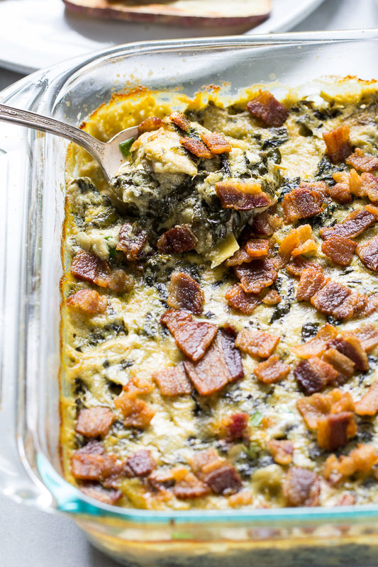CREAMY BAKED SPINACH ARTICHOKE DIP {PALEO & WHOLE30}
