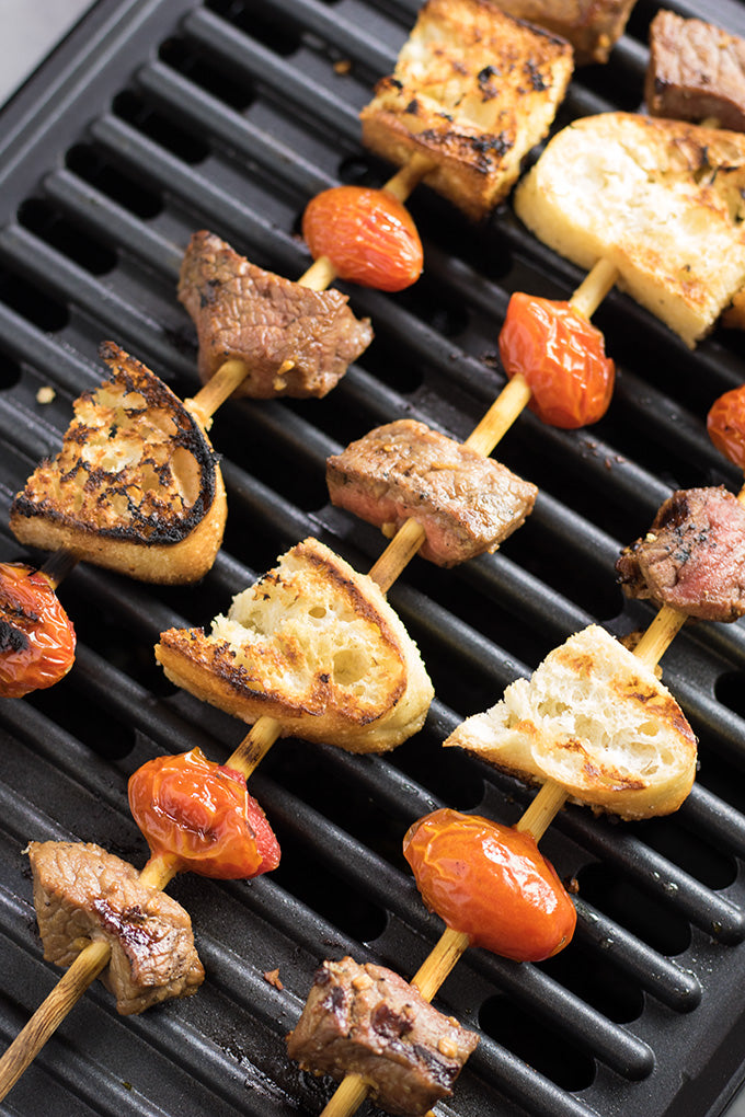 Steak & Garlic Bread Kabobs