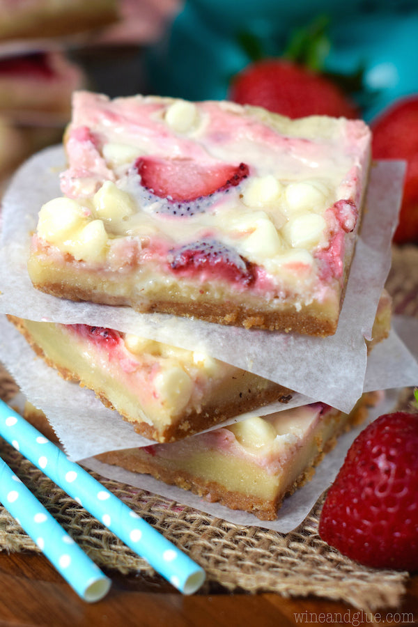 Strawberries and Cream Magic Bars