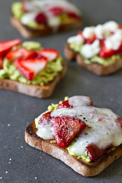 Avocado Strawberry + Goat Cheese Sandwich