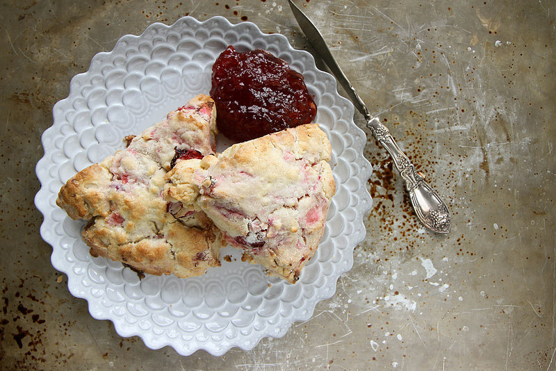 Strawberry Rhubarb Scones - 1 Dozen
