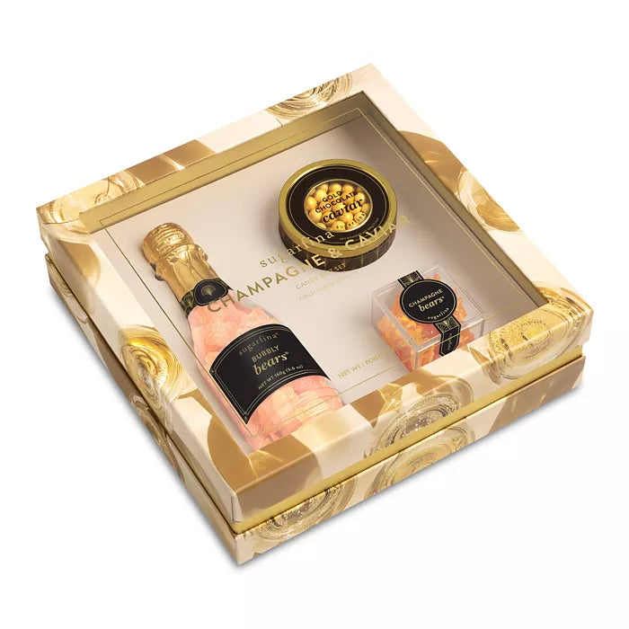 Sugarfina Champagne & Caviar 3 Piece Gift Set