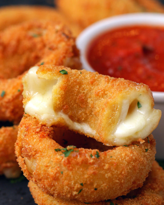 Mozzarella Stick Onion Rings