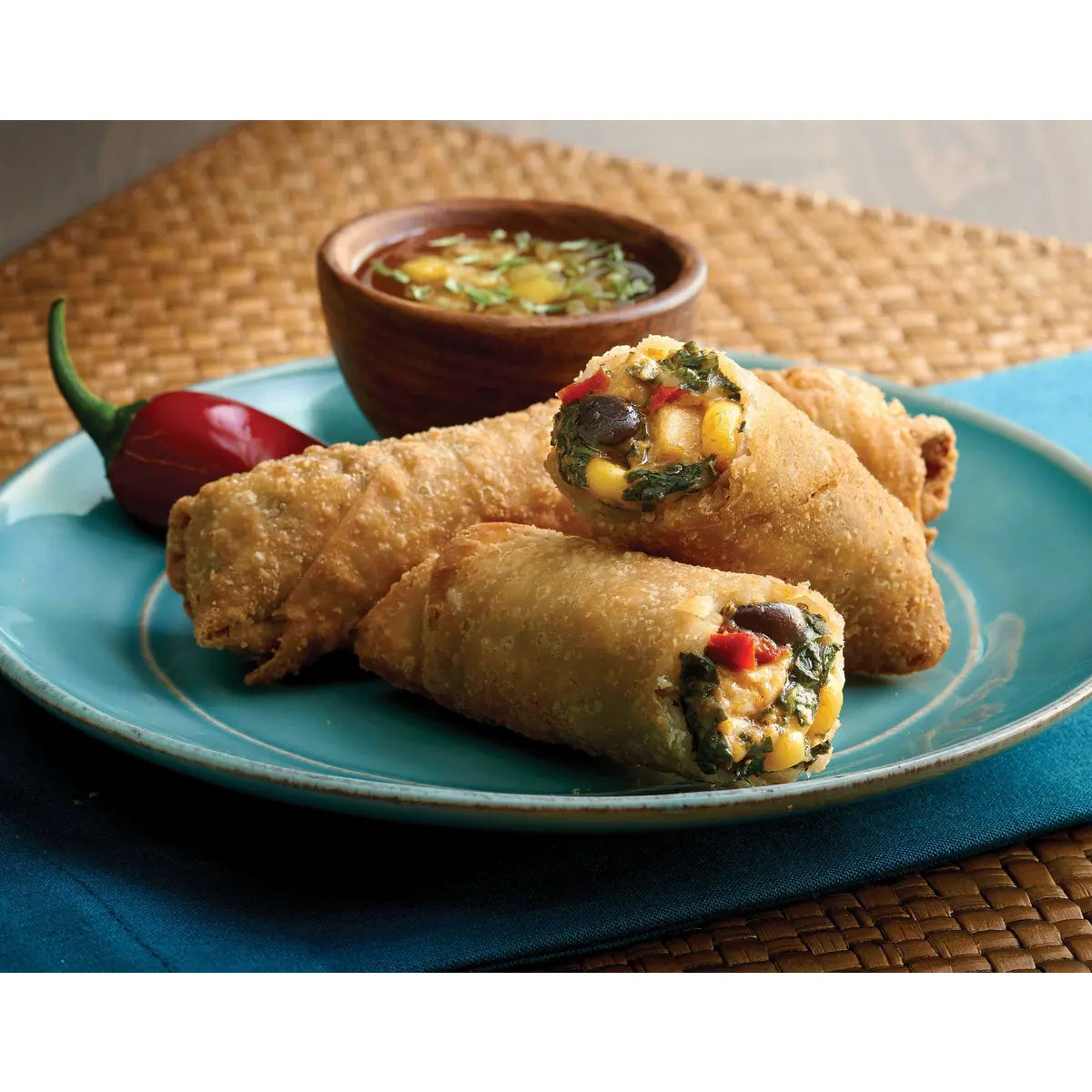 Sante Fe Style Chicken Egg Rolls - 15 lb