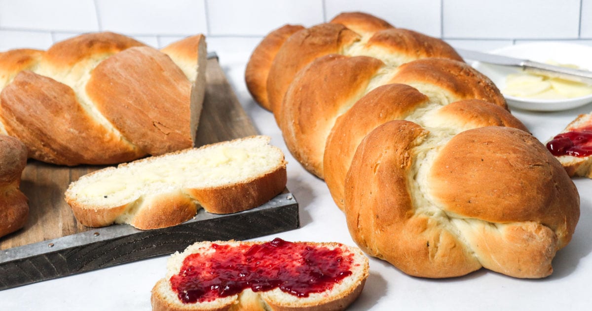 Homemade Swedish Cardamom Coffee Braid Bread