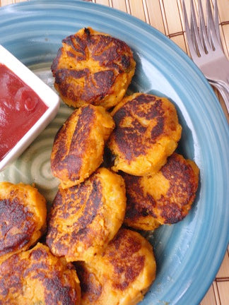Indian Spiced Sweet Potato Patties