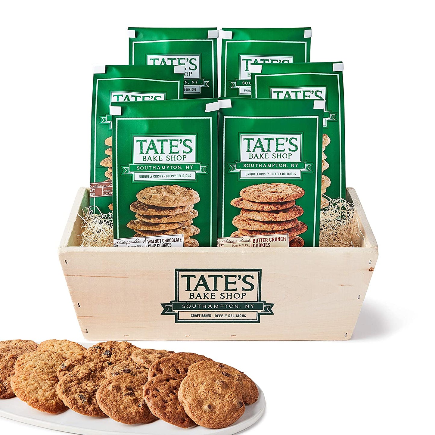 Tate's Bake Shop Cookies, Variety Gift Basket, 7 Oz, 6 Pack