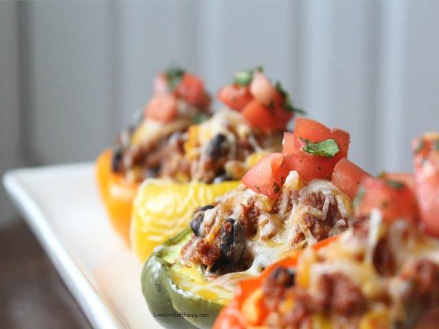 Taco Stuffed Peppers or Spaghetti Squash