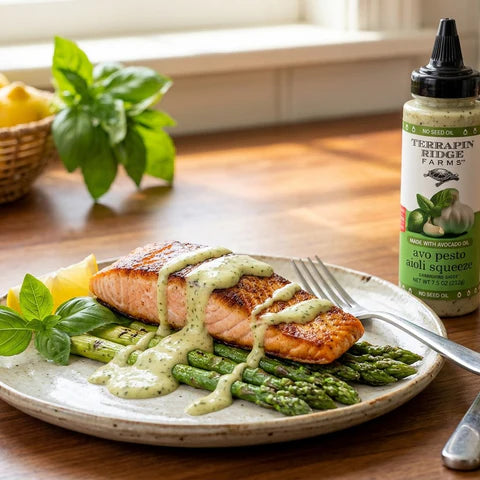No Seed Oil Aioli Squeezes, Terrapin Ridge Farms - 5 Flavors
