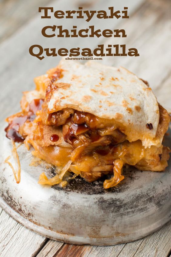 Teriyaki Chicken Quesadilla