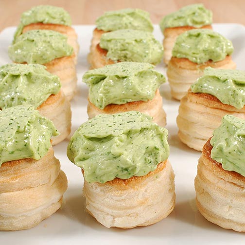Escargot Achatine in Puff Pastry - 12 pieces 5 oz each.