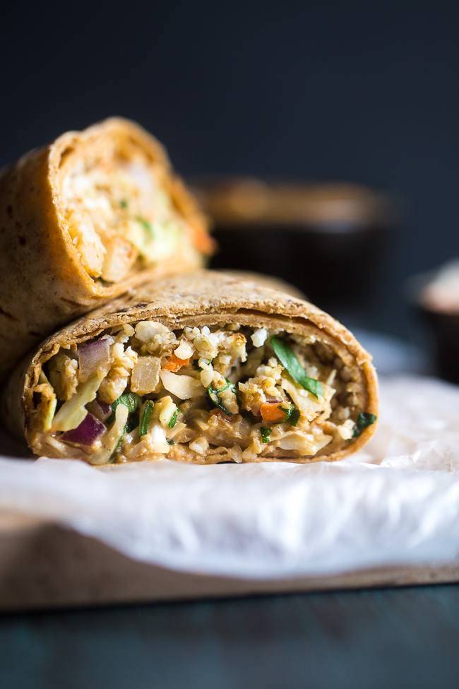 Thai Salad and Cauliflower Rice Wrap