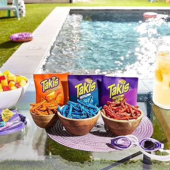 Takis Assorted Tortilla Chips Variety – (20) Fuego, (20) Blue Heat 1 oz each - 40 Pack