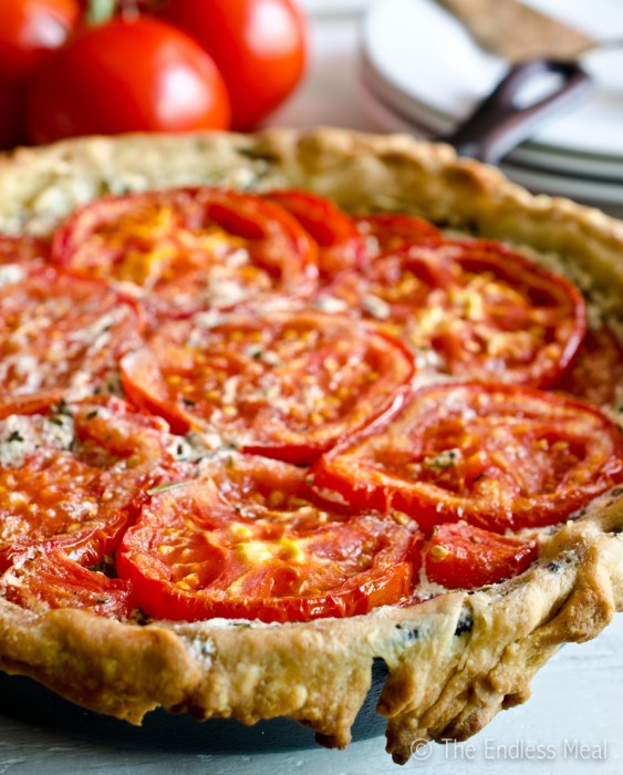 Goat Cheese and Tomato Tart with Rosemary and Mascarpone