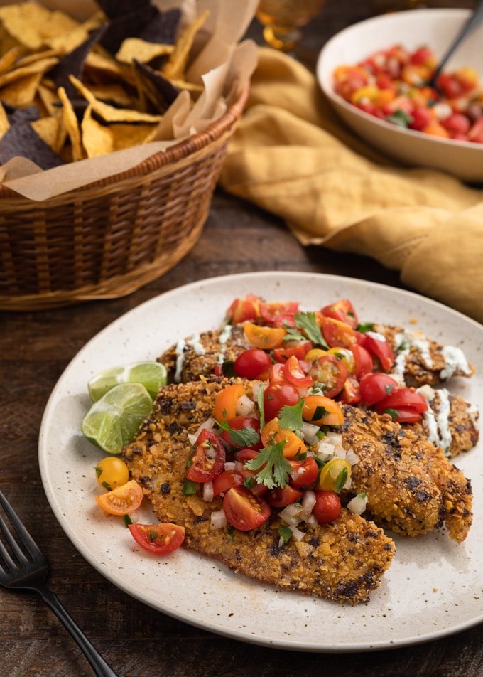 Tortilla Crusted Tilapia with Chipotle and Lime - 1 lb ea - Case of 10