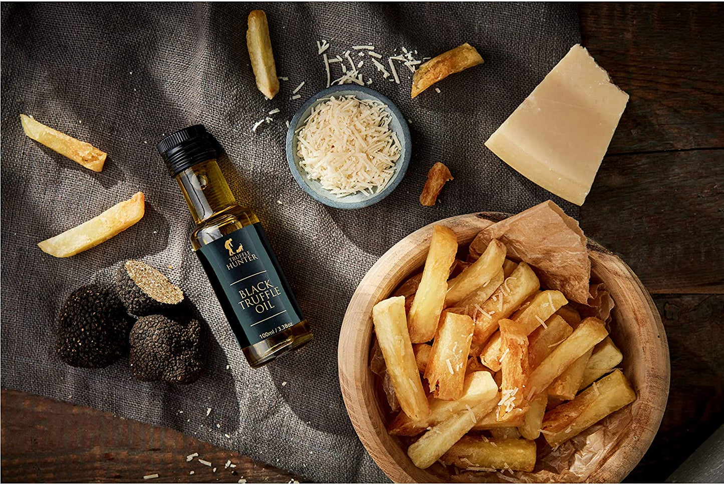TruffleHunter Truffle Oil Selection Gift Set - White, English & Black Truffle Oil