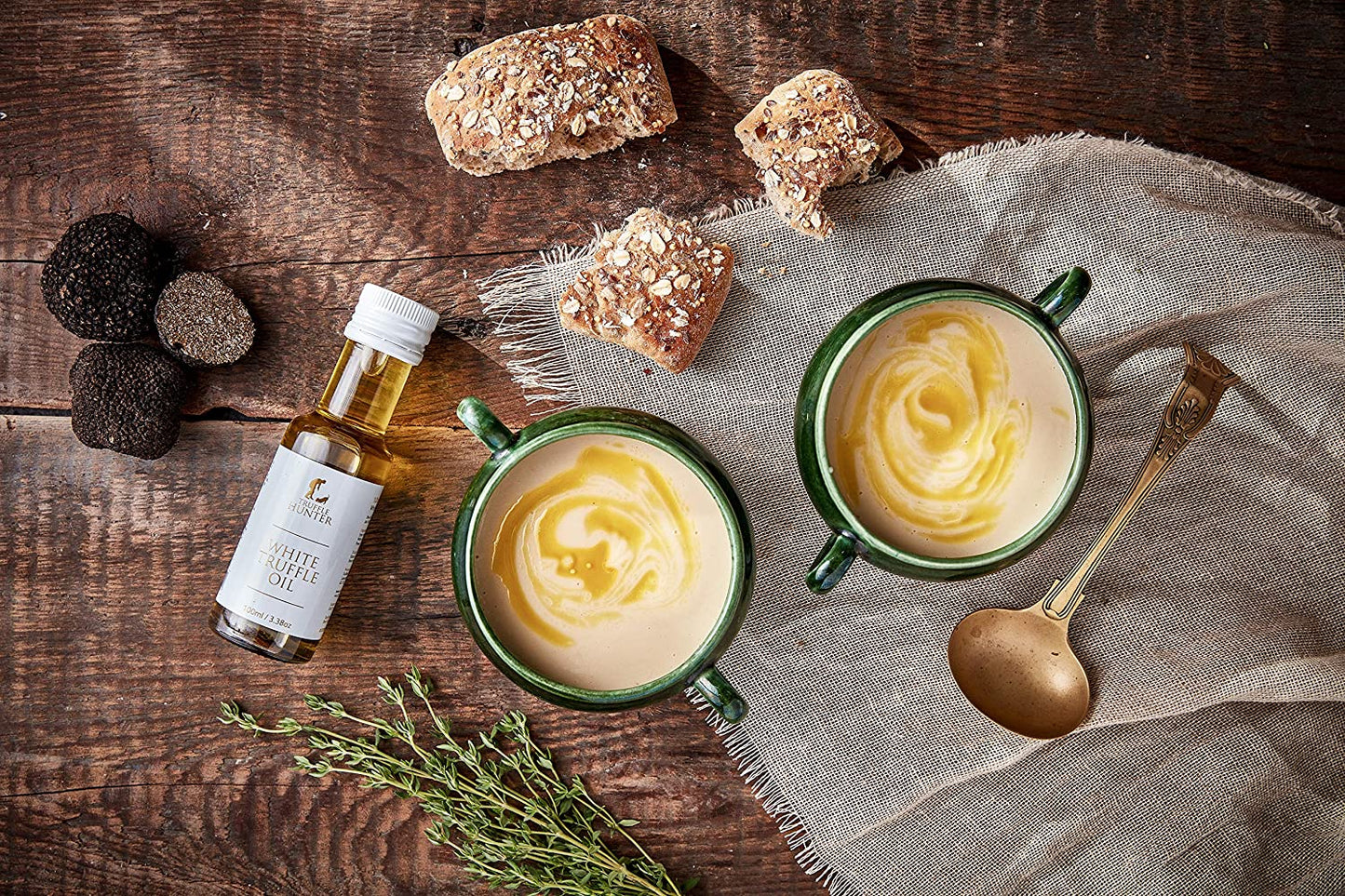 TruffleHunter Truffle Oil Selection Gift Set - White, English & Black Truffle Oil