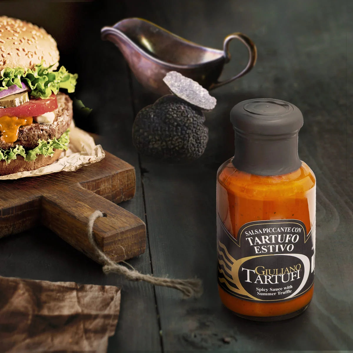 Giuliano Tartufi Salsa Piccante con Tartufo Estivo – Spicy Sauce with Summer Truffle