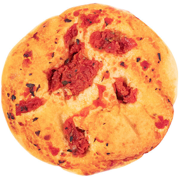 Turano 4" Tomato and Basil Focaccina Roll - 60/Case