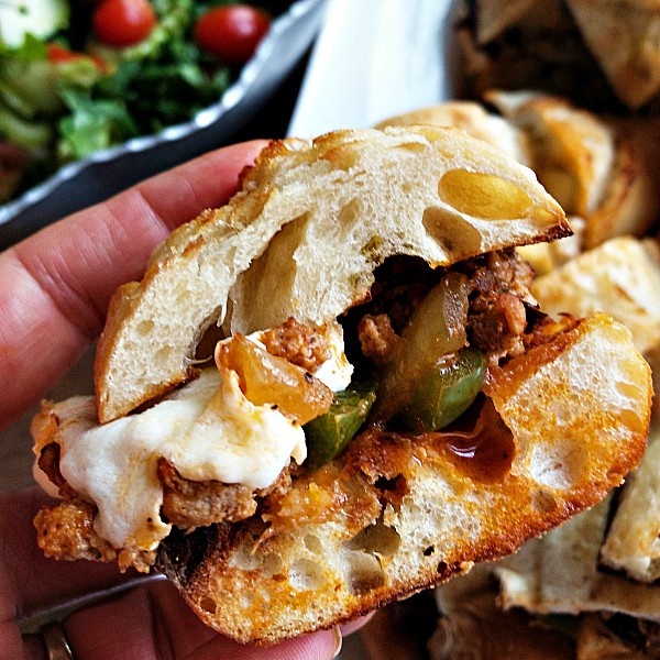 GROUND TURKEY STROGANOFF BAGUETTE SANDWICHES