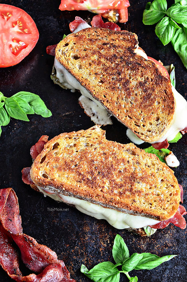 TURKEY BACON AND AVOCADO GRILLED CHEESE