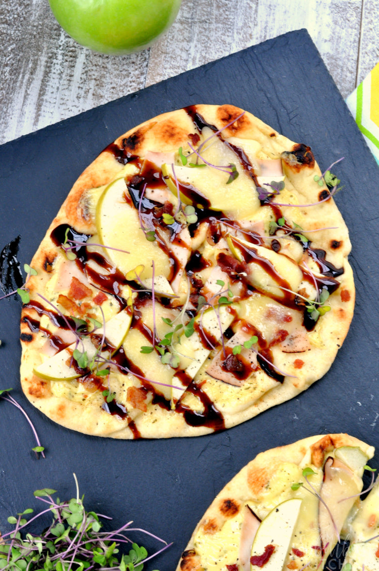 Turkey Apple Brie Flatbread