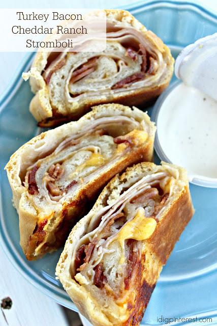 TURKEY BACON CHEDDAR RANCH STROMBOLI