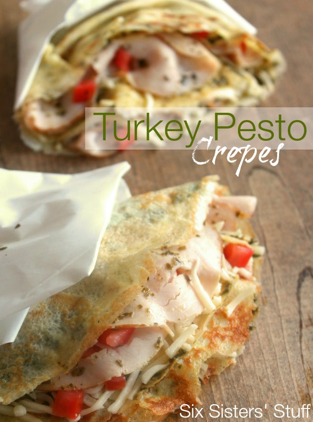 Turkey Pesto Crepes