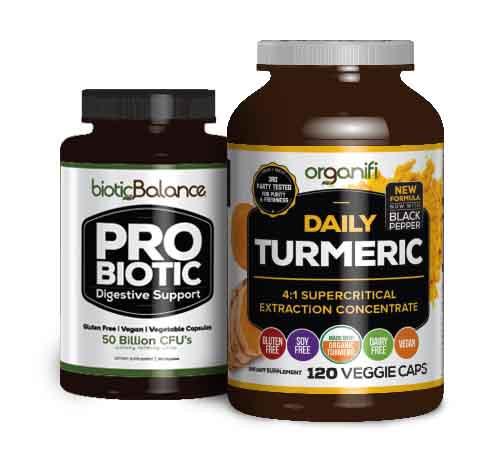 1 BOTTLE OF TURMERIC AND BIOTIC BALANCE