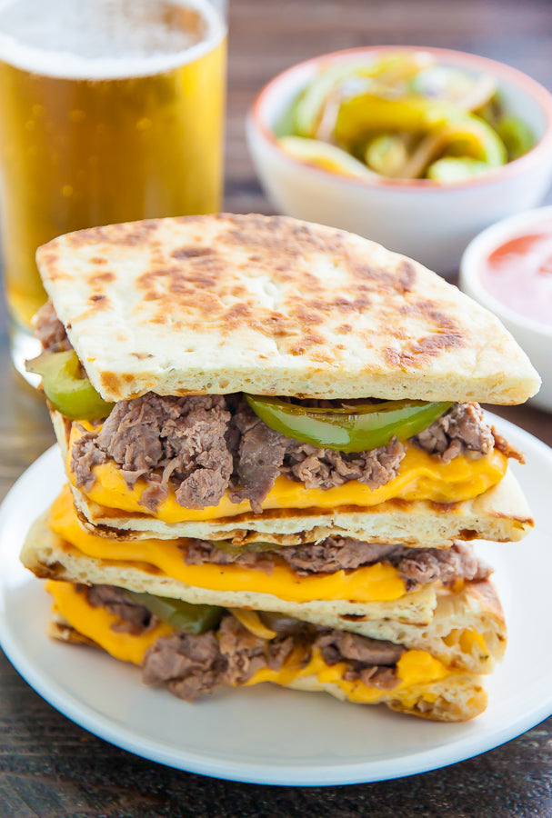 Loaded Philly Cheesesteak Quesadillas