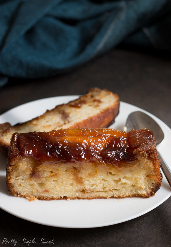 Caramel Banana Upside-Down Cake