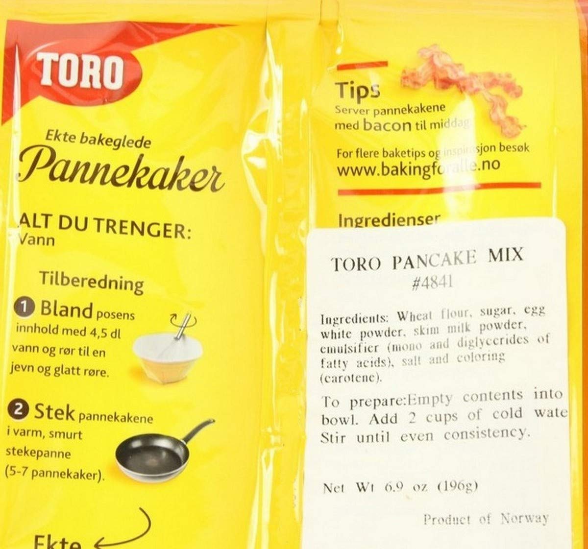 Toro Pannekaker Pancake Mix 6.9-ounce