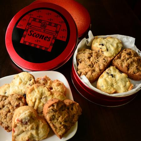 Tin of Heart Shaped Scones (10) - Valentines Day