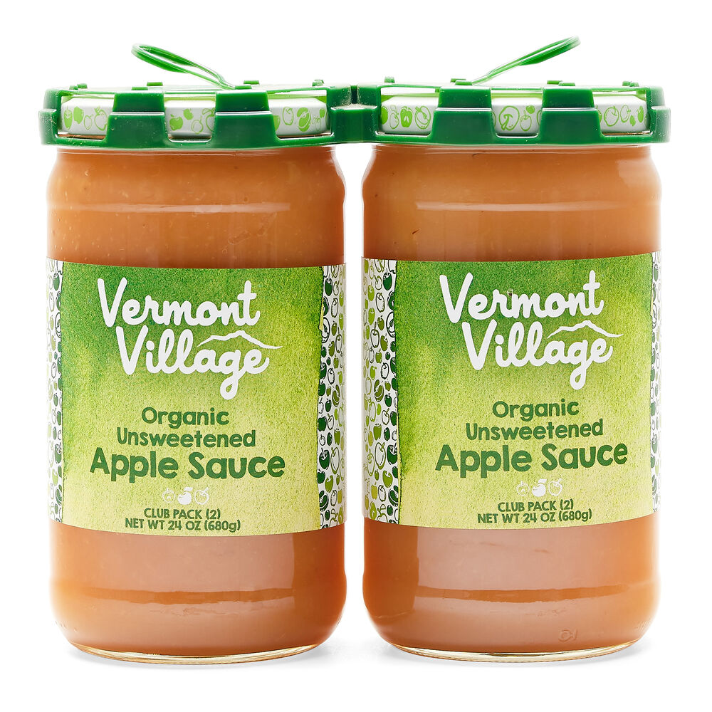 Organic Unsweetened Apple Sauce, 24 oz - Pack of 6