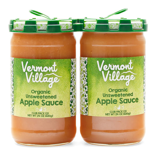 Organic Unsweetened Apple Sauce, 24 oz - Pack of 6