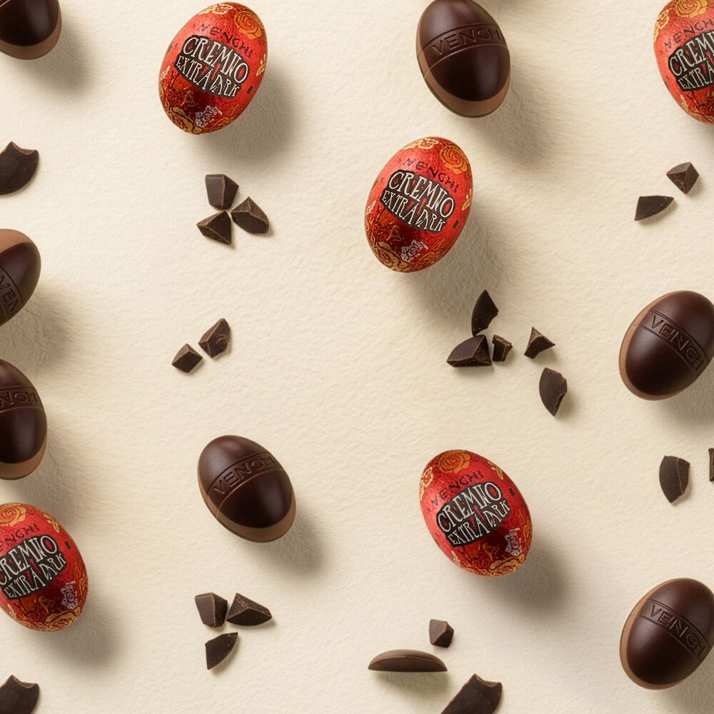 Venchi Dark Chocolate Raspberry Mini Eggs, 2.2 lb