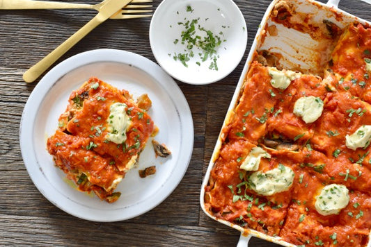 Family Style Vegan Vegetable Lasagana ( Gluten Free) - Serves 6 to 8