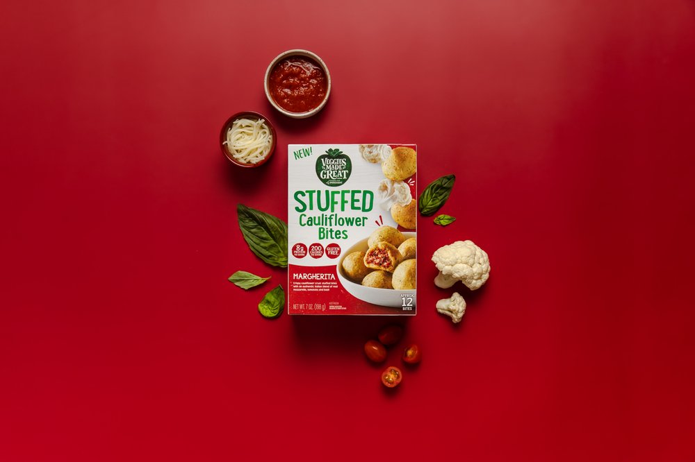 Stuffed Margherita Cauliflower Bites - 2 lb - 6/Case