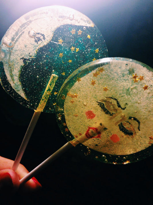 Vintage Paper Moon Lollipops, 3 Included