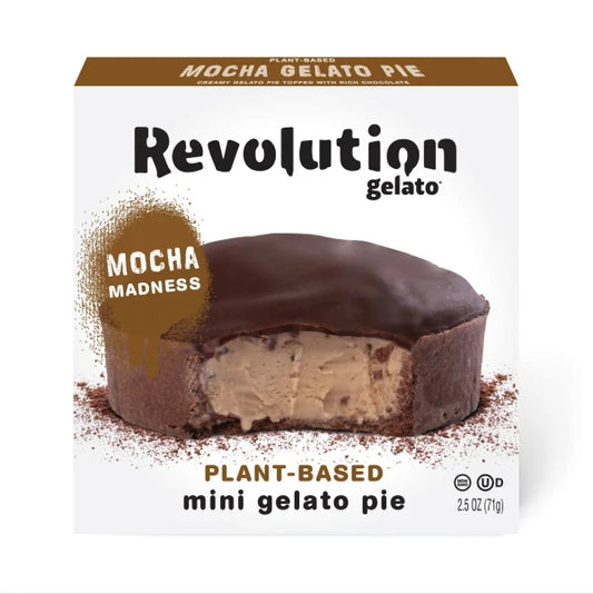 Mocha Madness Gelato Pie - Plant Based - includes 8