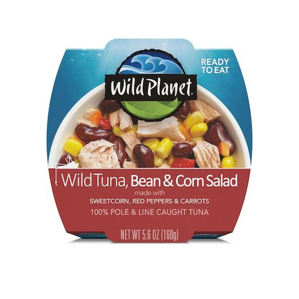 Wild Planet Foods Wild Tuna Bean and Corn Salad, 5.6 Oz - 12 per case