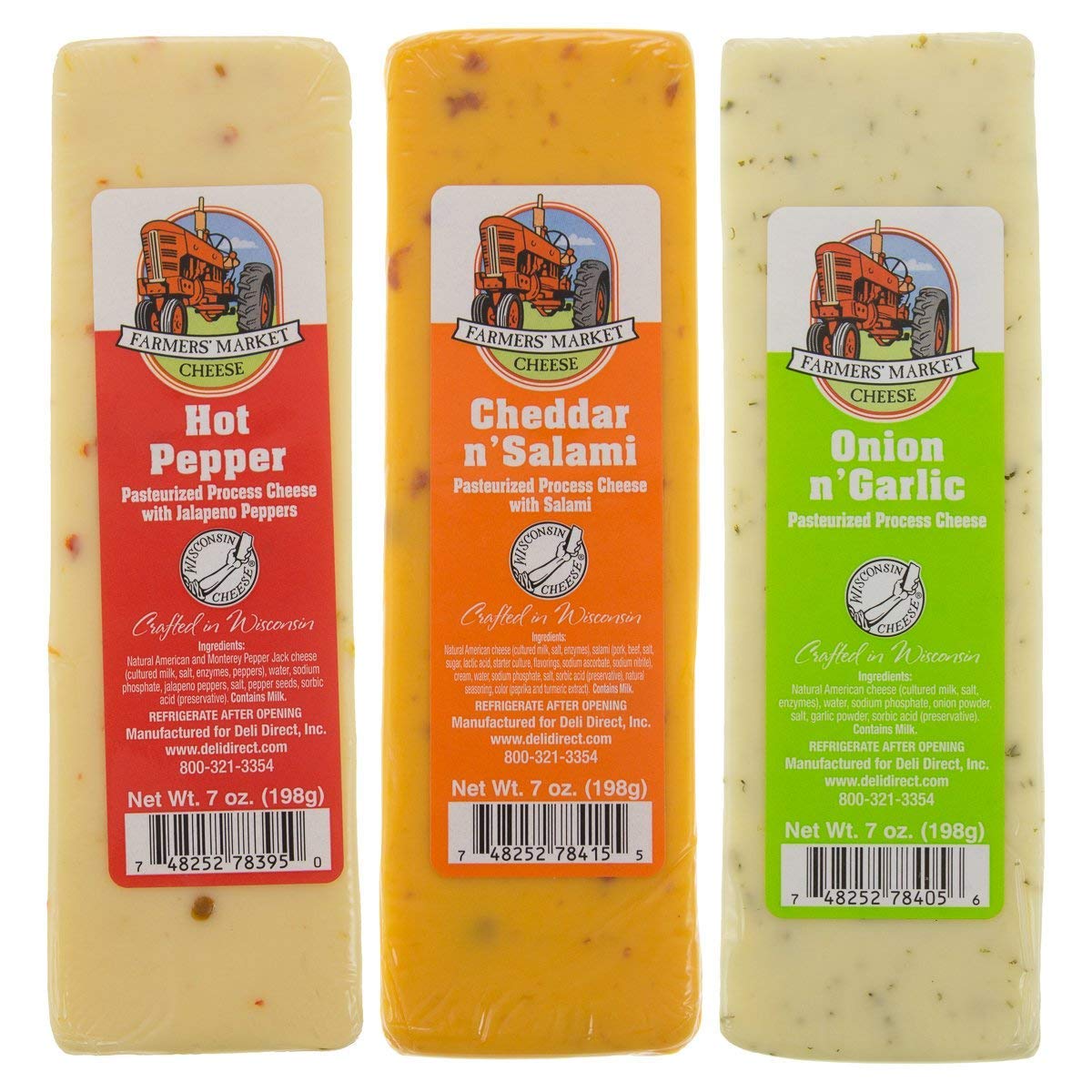 Wisconsin Farmers Cheese Variety Pack - 6 Pack Assorted (New Flavors)