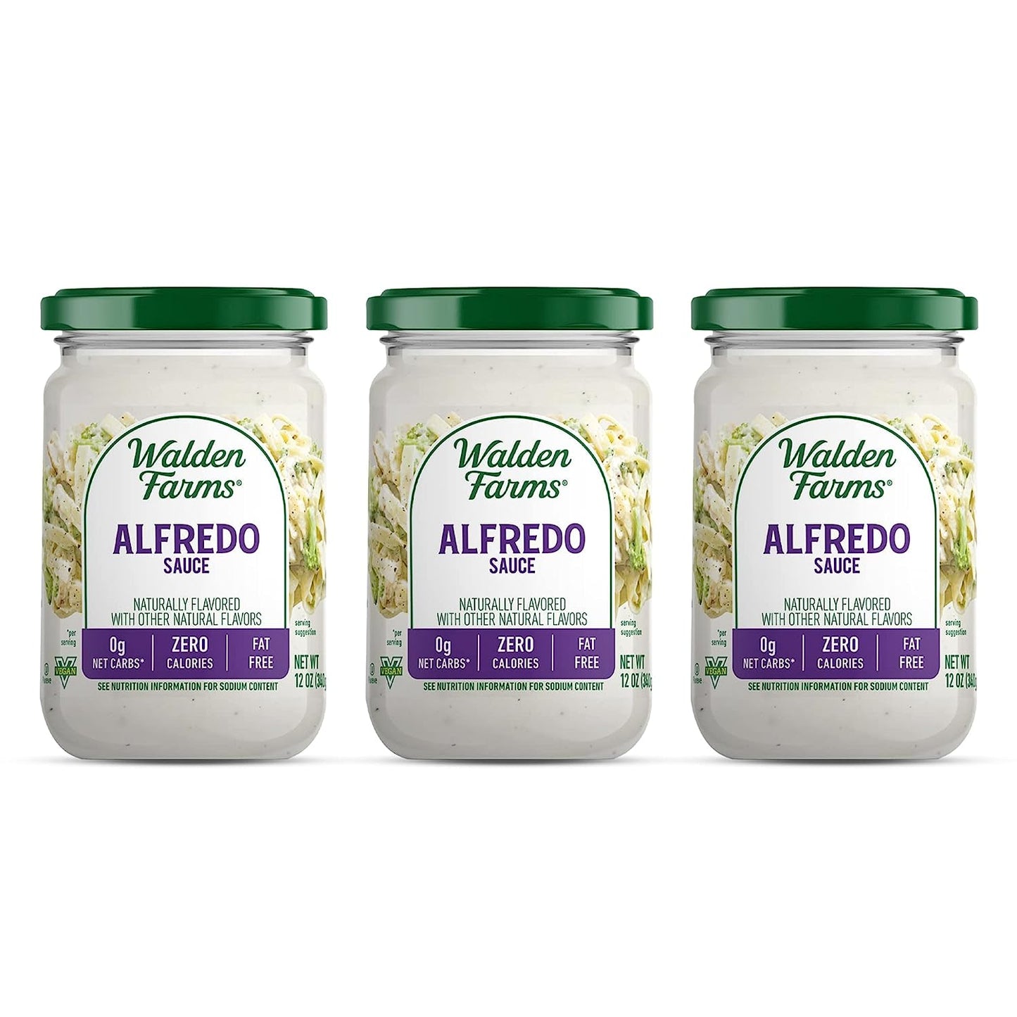 Walden Farms Light Alfredo Sauce, 12 oz each - Pack of 3