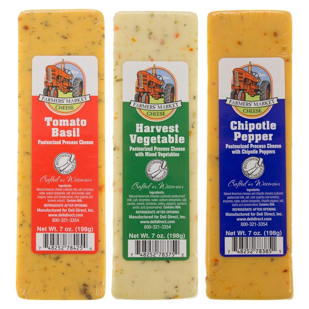Wisconsin Farmers Cheese Variety Pack - 6 Pack Assorted (New Flavors)