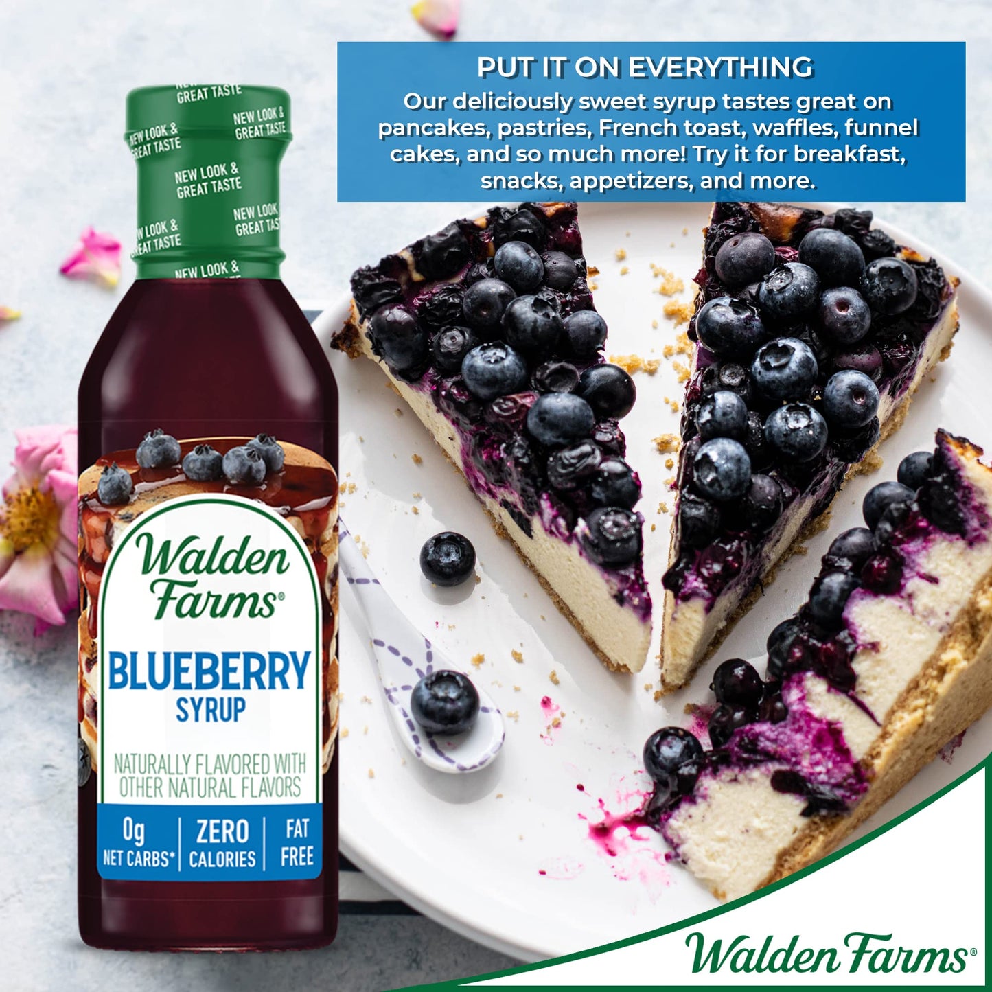 Walden Farms Variety Pack Syrups - Blueberry & Strawberry - 12 oz
