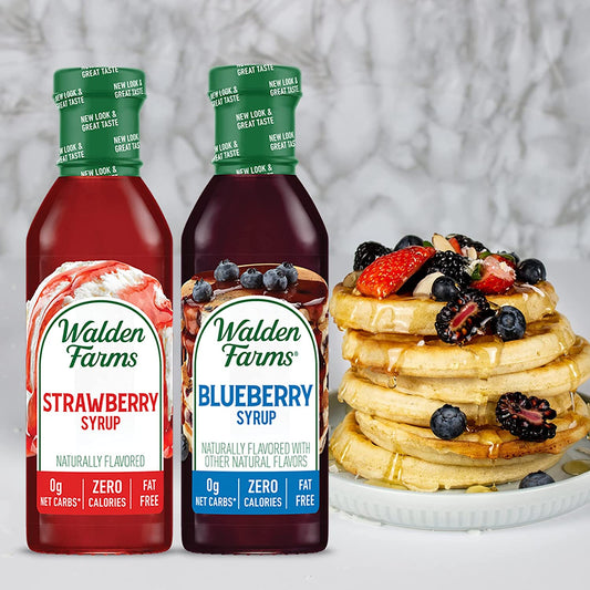 Walden Farms Variety Pack Syrups - Blueberry & Strawberry - 12 oz