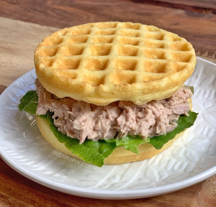 White Bread Chaffles - Keto, Gluten Free - 1 Dozen