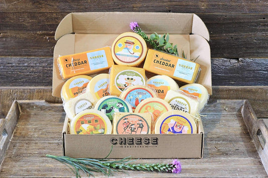 Cheese Bros. Wisconsin Ultimate Assortment Gift Box - 13 Blocks of Cheese!