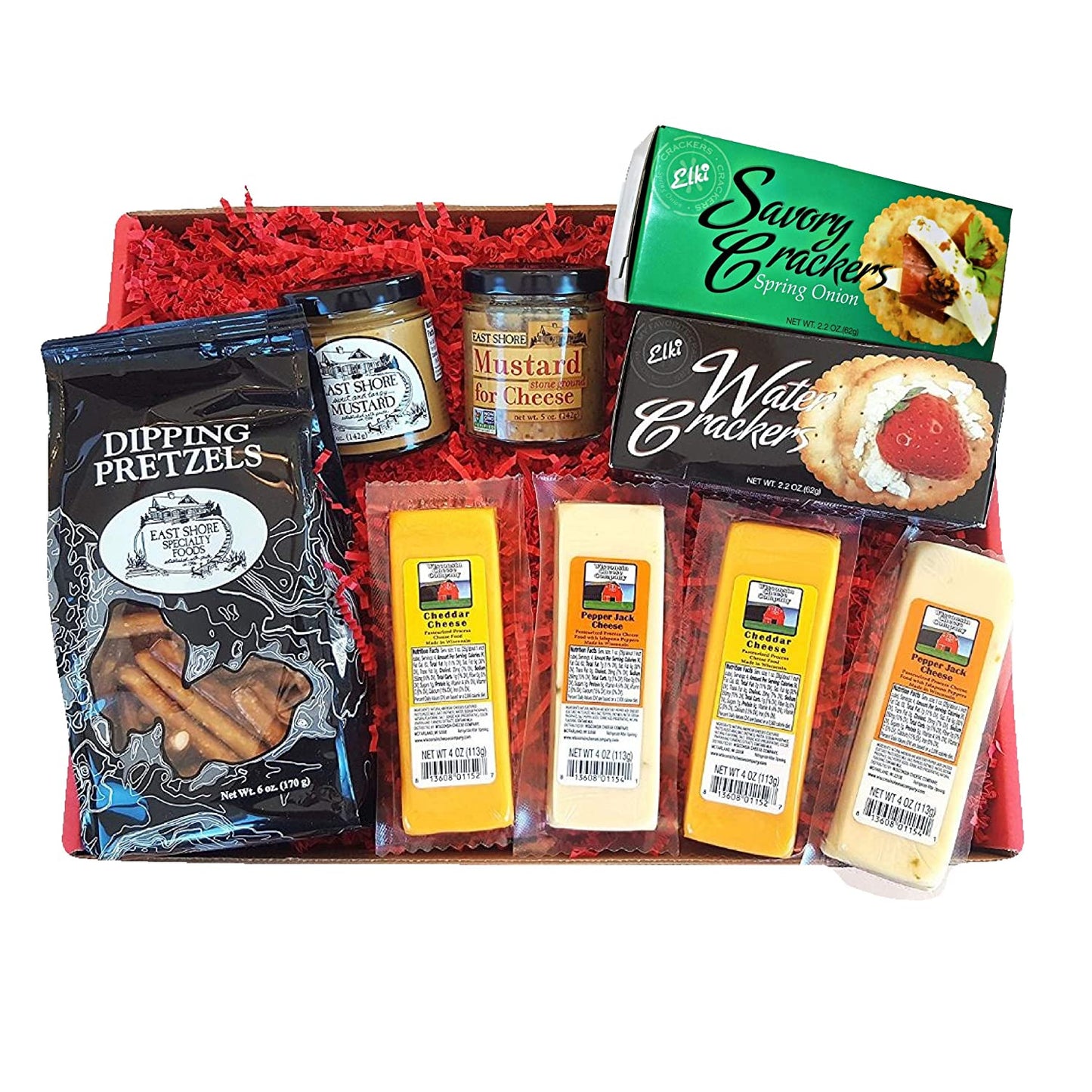 Wisconsin Cheese Company Deluxe Cheese and Crackers Gift Basket